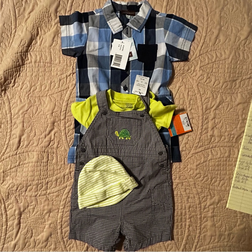 Rabbit Moon/Just One You One Piece Outfits 3-6 mos NWT